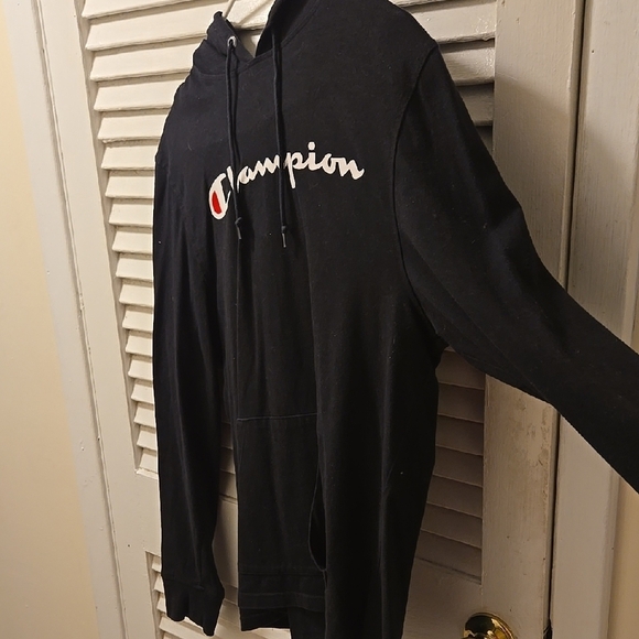 Champion Logo Long Sleeve Shirt Size M - Picture 4 of 9